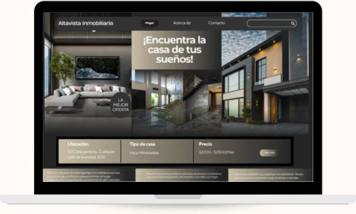 Diseño de paginas web para Inmobiliarias