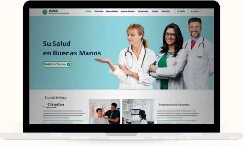 diseño de paginas web para clinicas y sanatorios